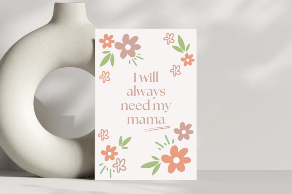 Mother's Day Card Design PNG File Grafik Plotterdateien Von StudioEburnean