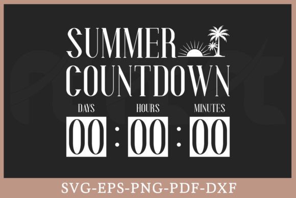 Summer Countdown Shirt Summer SVG File Afbeelding Crafts Door Craftabledesign