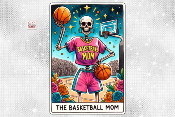 Basketball Mom Tarot Card PNG Graphic Print Templates By Pixel Paige Studio