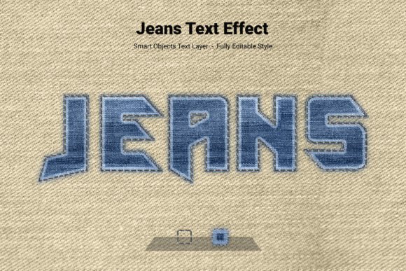 Jeans Psd Text Style Effect Mockup Graphic Layer Styles By zahidhossainalif01