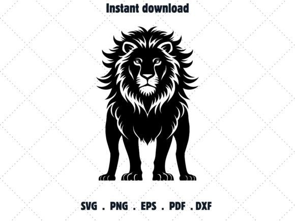 Male Furry Lion Svg File Graphic Web Elements By arthittm2