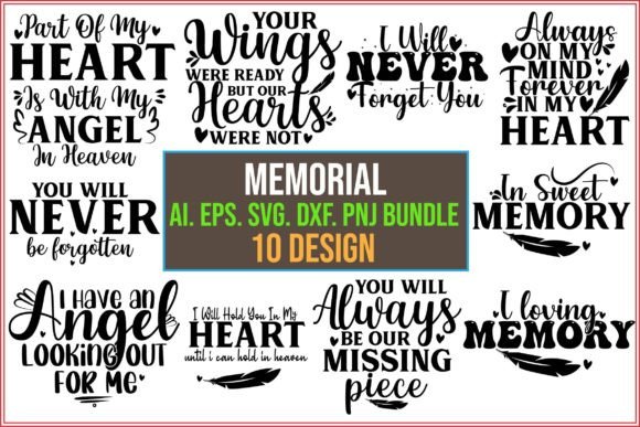 Memorial SVG Bundle Gráfico Manualidades Por Creative Design