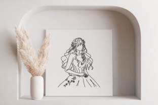 Mystical Fairy Girl Feminine Energy Line Graphic Illustrations By Mokona 2