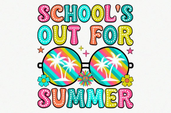 School's out for Summer Sublimation PNG Illustration Artisanat Par Craft Artist