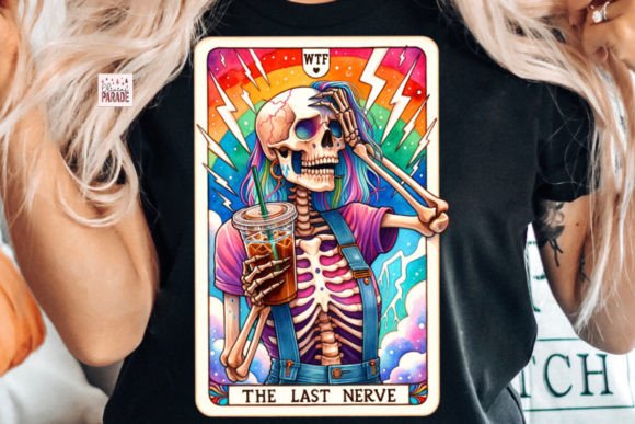Skeleton Mom Tarot PNG the Last Nerve Grafica Modelli di Stampa Di Pixel Paige Studio