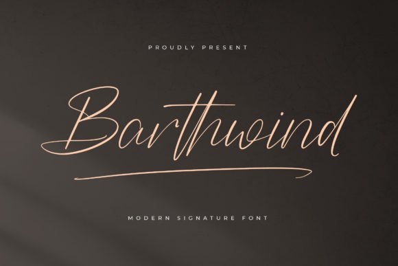 Barthwind Script & Handwritten Font By Letterena Studios