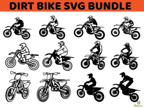 Dirt Bike Rider SVG Bundle Graphic Crafts By Uniquemart