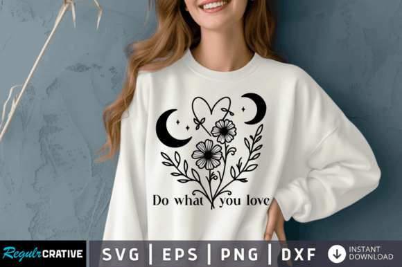 Do What You Love Boho SVG Design Illustration Designs de T-shirts Par Regulrcrative