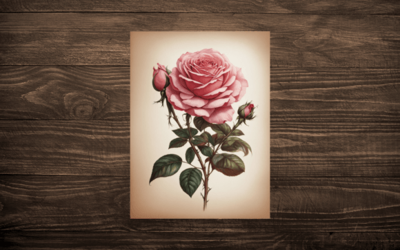 Drawing Victorian Rose Graphic Illustrations By Lal Mia