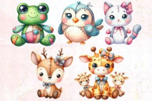 Funny Stuffed Animal Clipart PNG Illustration Illustrations Imprimables Par Little Lady Design 3