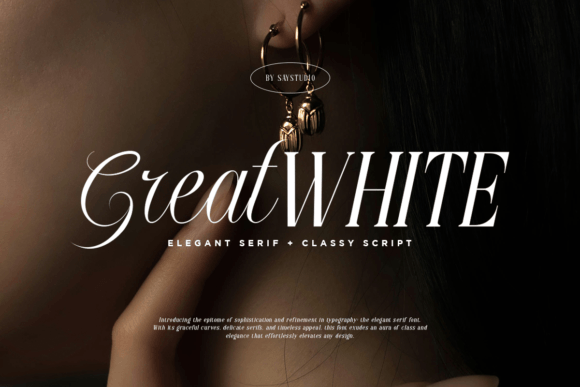 Great White Serif Font By SayStudio