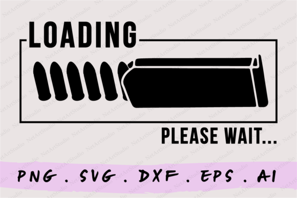 Loading Please Wait Svg Graphic Crafts By NetArtStudio