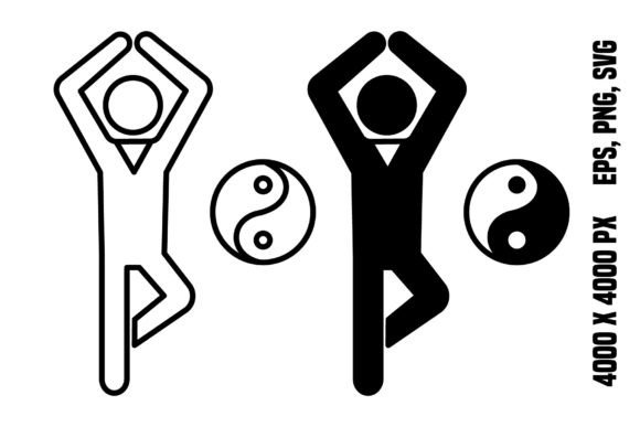 Yoga Icons Afbeelding Iconen Door YuliDor