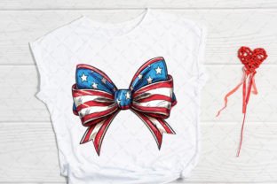 Coquette Bow USA Flag 4th of July PNG Graphic Illustrations By Flora Co Studio 2