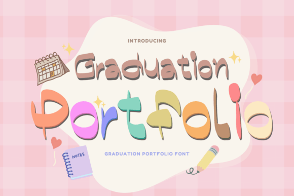 Graduation Portfolio Script & Handwritten Font By VividDoodle