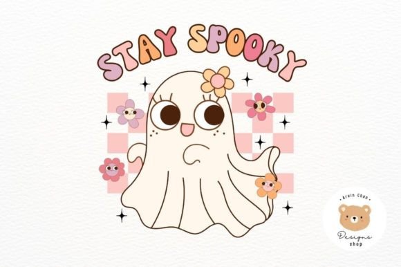 Stay Spooky, Groovy Halloween Png Illustration Illustrations Imprimables Par ArvinDesigns