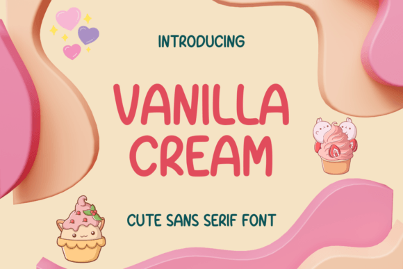 Vanilla Cream Sans Serif Font By CraftedType Studio
