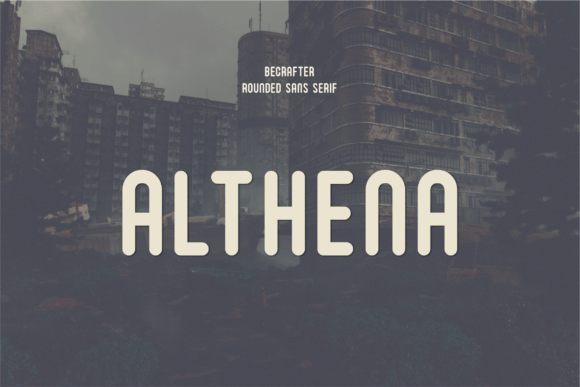 Althena Rounded Sans Serif Font By Becrafter Studio