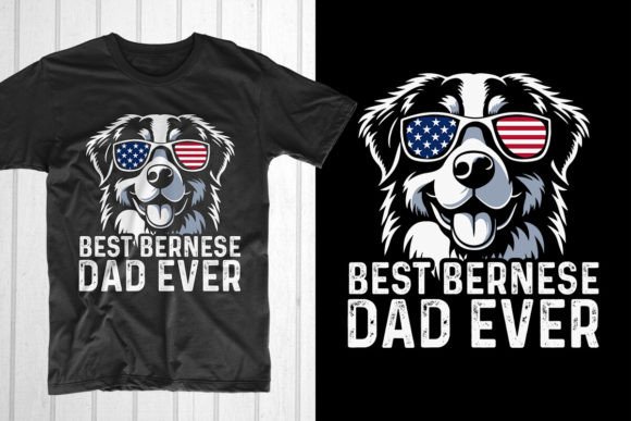 Best Bernese Dad Ever Grafica Design di T-shirt Di T-Shirt Pond