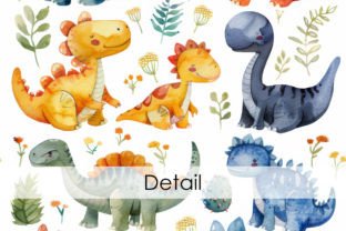 Cute Dinosaurs Seamless Pattern Graphic Patterns By Simone Balman Art 3