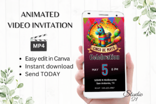 Digital Cinco De Mayo Celebration Invite Graphic Social Media Templates By Studio21 1
