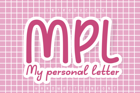 My Personal Letter Script & Handwritten Font By Darman (7NTypes)