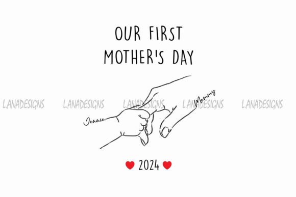 Our First Mother's Day Png Illustration Artisanat Par L.ANADesigns
