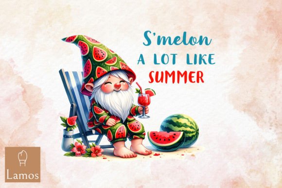 S'melon a Lot Like Summer Illustration Modèles d'Impression Par Lamos Sublimation