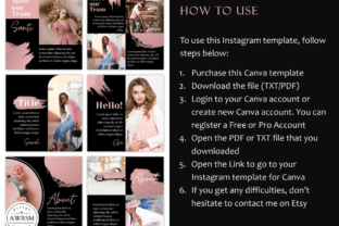 200 Black Pink Instagram Boost Bundle Graphic Social Media Templates By AWRSMdesign 10
