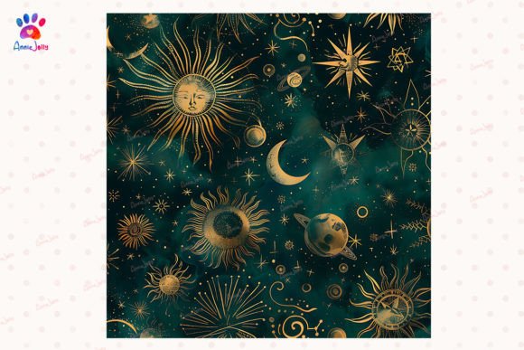 Astrological Background 17 Graphic Print Templates By AnnieJolly