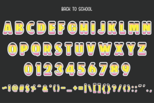 Back to School Color Fonts Font By PX SHOP 3