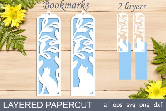 Cat Bookmarks Svg, Animal Bookmark Graphic Crafts By AnastasiyaArtDesign