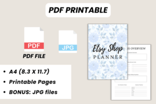 Etsy Shop Planner Canva Template Graphic Print Templates By DIGITAL PRINT BOX 4