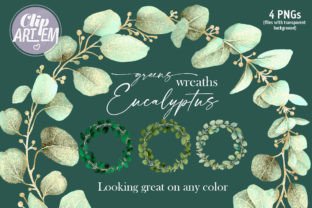 Eucalyptus Wreath 4 PNG Wedding Clip Art Graphic Illustrations By clipArtem 4