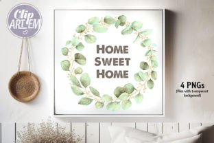 Eucalyptus Wreath 4 PNG Wedding Clip Art Graphic Illustrations By clipArtem 6