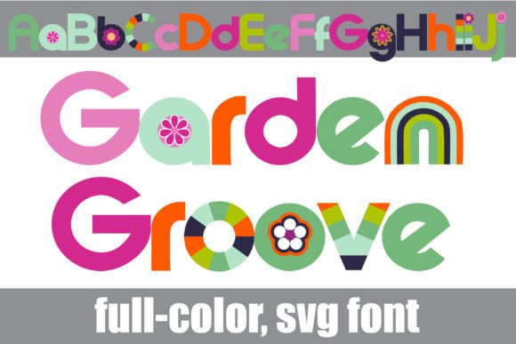 Garden Groove Color Fonts Font By Illustration Ink