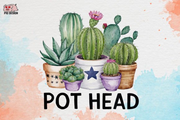 Pot Head Clipart PNG Graphics Graphic Crafts By PIG.design