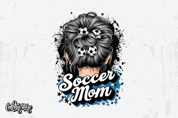 Soccer Mom Mothers Day T Shirt Design Graphic T-shirt Designs By CatchyStore