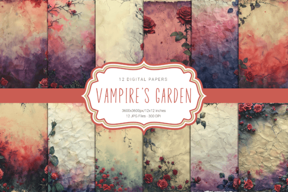 Vampire's Garden Grafica Sfondi Di curvedesign