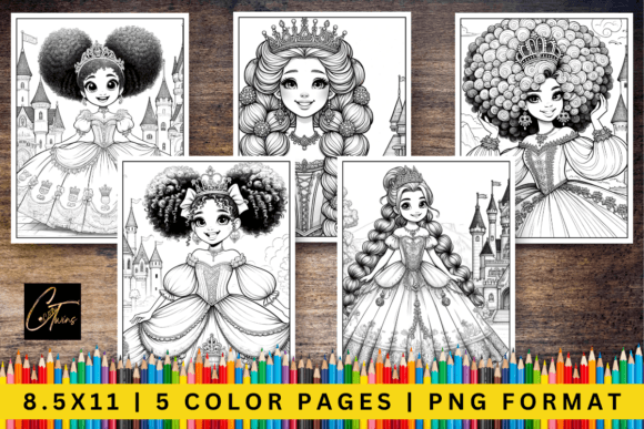 Visual Prompt Guide and Coloring Pages Graphic AI Coloring Pages By Cocoa Twins