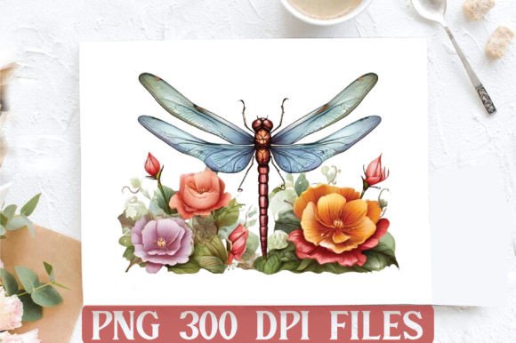 Dragonflies PNG Clipart Sublimation Graphic Illustrations By DESIGN STORE