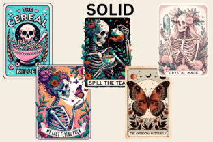 Funny Tarot Card Solid & Distressed Graphic Crafts By ScandiUSA 4