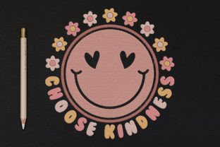 Choose Kindness Inspirational Embroidery Design By wick john 1