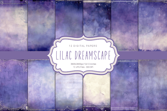 Lilac Dreamscape Graphic Backgrounds By curvedesign