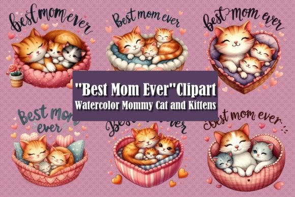 Mother's Day Special "Best Mom Ever" Set Graphic Illustrations By SiddKidd Studio