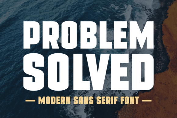 Problem Solved Sans Serif Font By Jasm (7NTypes)