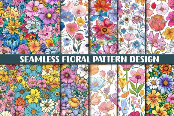 Seamless Floral Pattern Design Graphic Patterns By protabsorkar11