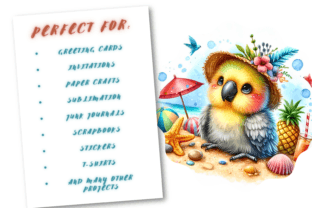 Summer Beach Animals Clipart Summer Png Graphic Illustrations By Artistic Revolution 2