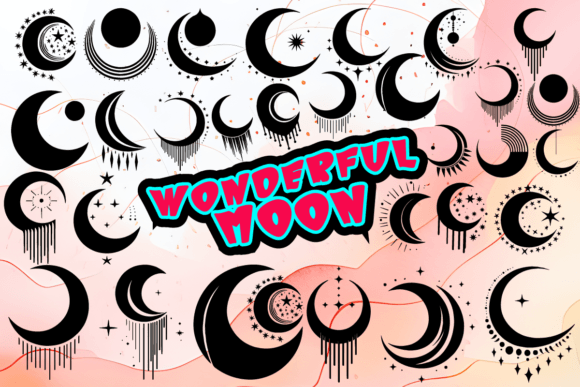 Wonderful Moon Dingbats Font By MOMAT THIRTYONE