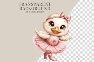 Ballerina Duck Sublimation Clipart Png Graphic Illustrations By Feather Flair Art 2